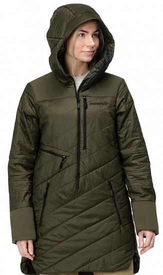 Куртка женская Norrona Lofoten Primaloft 80 Olive Night - Фото 2 большая