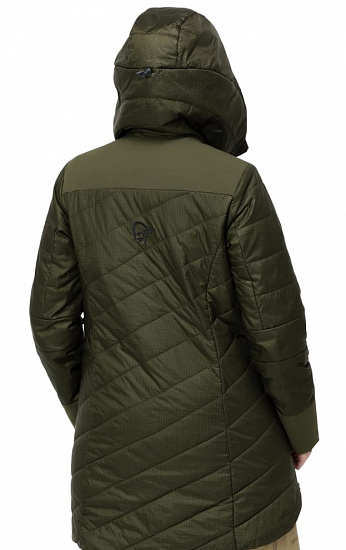 Куртка женская Norrona Lofoten Primaloft 80 Olive Night - Фото 3 большая