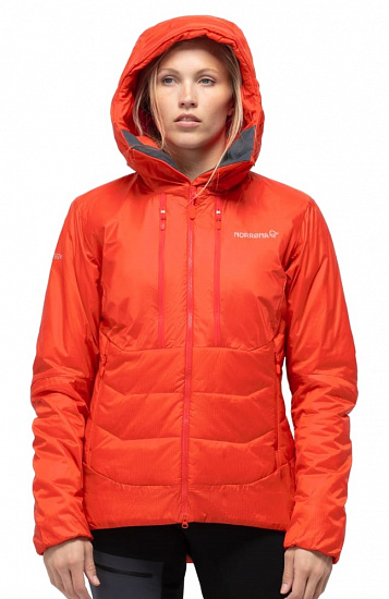 Куртка женская Norrona Trollveggen Primaloft100 Zip Adrenalin - Фото 2 большая