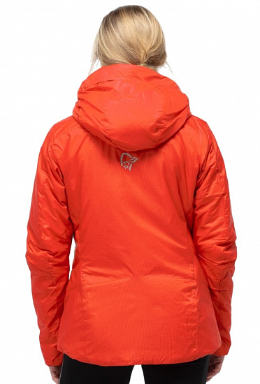 Куртка женская Norrona Trollveggen Primaloft100 Zip Adrenalin - Фото 3 большая