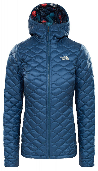 Куртка женская The North Face Thermoball Hoody Blue Wing Teal - Фото 1 большая