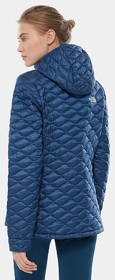 Куртка женская The North Face Thermoball Hoody Blue Wing Teal - Фото 4 большая