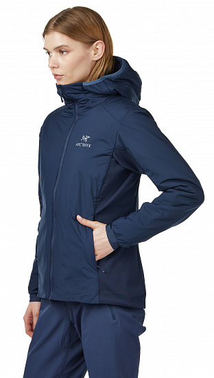 Куртка женская Arcteryx Atom Lt Hoody Kingfisher - Фото 4 большая