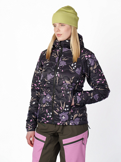 Куртка женская Maloja ChrysanthenumM Deep Black Brushflower - Фото 3 большая