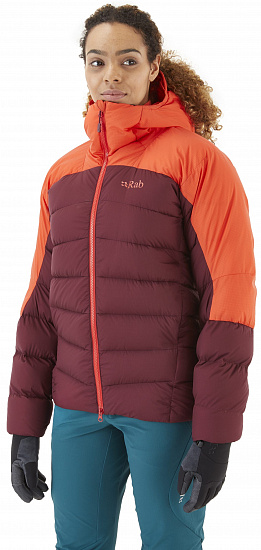Куртка женская Rab Infinity Alpine Red Grapefruit/Deep Heather - Фото 3 большая