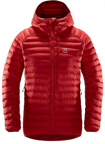 Куртка женская Haglofs Essens Mimic Hood Hibiscus Red/Brick Red - Фото 1 большая