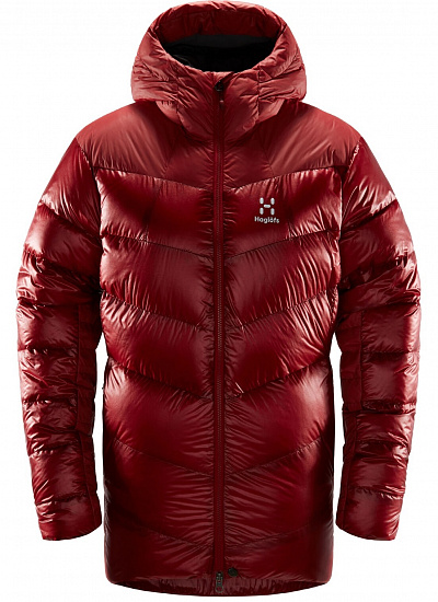 Куртка женская Haglofs Magi Down Hood Brick Red - Фото 1 большая