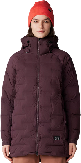 Куртка женская Mountain Hardwear Stretchdown Parka Blackberry - Фото 3 большая