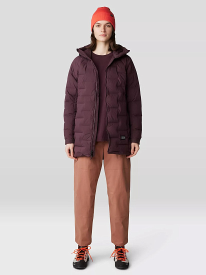 Куртка женская Mountain Hardwear Stretchdown Parka Blackberry - Фото 10 большая