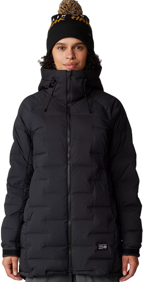 Куртка женская Mountain Hardwear Stretchdown Parka Black - Фото 3 большая