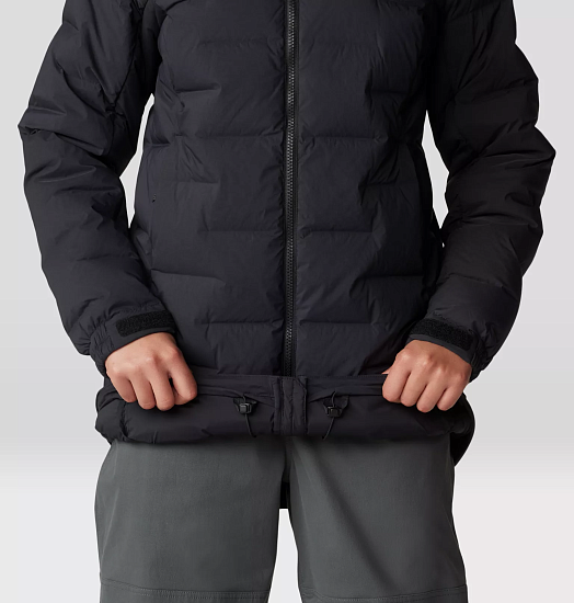 Куртка женская Mountain Hardwear Stretchdown Parka Black - Фото 8 большая