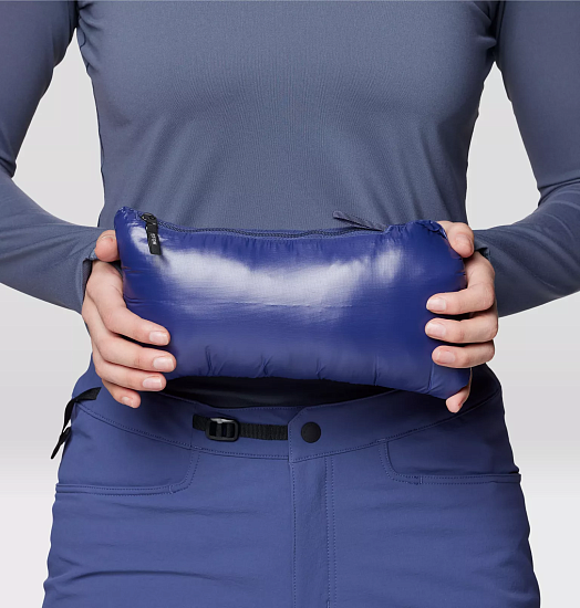 Куртка женская Mountain Hardwear Ghost Whisperer Hoody Lapis Dusk Gradient Print - Фото 10 большая