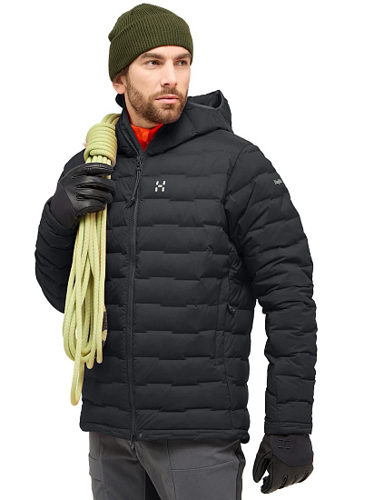 Куртка мужская Haglofs Spitz Down True Black - Фото 3 большая