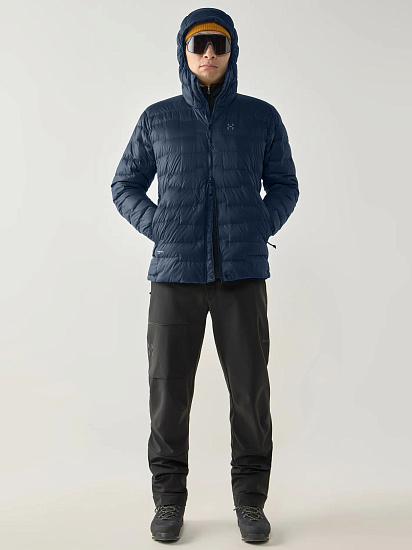 Куртка мужская Haglofs ROC Flash Down Tarn Blue - Фото 6 большая