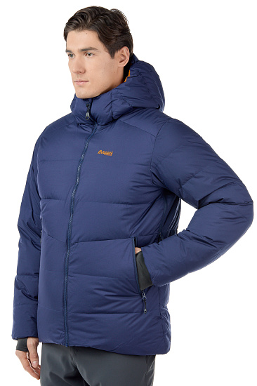 Куртка мужская Bergans Roros Down Navy/IncaGold - Фото 6 большая