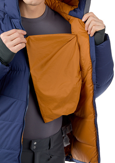 Куртка мужская Bergans Roros Down Navy/IncaGold - Фото 12 большая