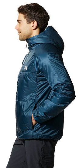 Куртка мужская Mountain Hardwear Compressor Hoody Dark Caspian - Фото 3 большая