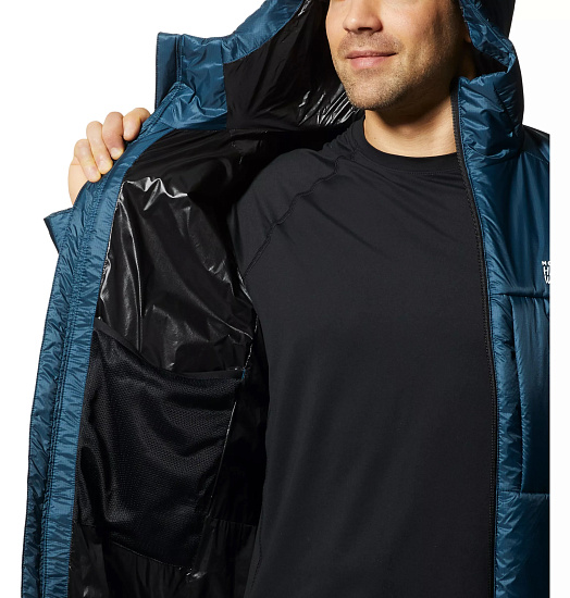 Куртка мужская Mountain Hardwear Compressor Hoody Dark Caspian - Фото 7 большая