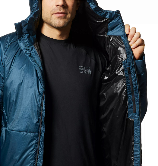 Куртка мужская Mountain Hardwear Compressor Hoody Dark Caspian - Фото 8 большая