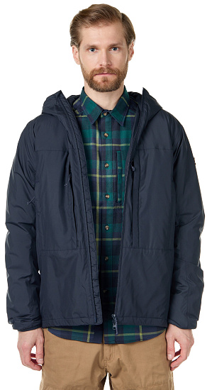 Куртка мужская Fjallraven Keb Wool Padded Dark Navy - Фото 2 большая