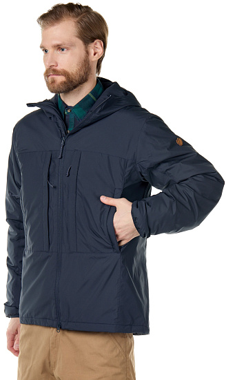 Куртка мужская Fjallraven Keb Wool Padded Dark Navy - Фото 3 большая