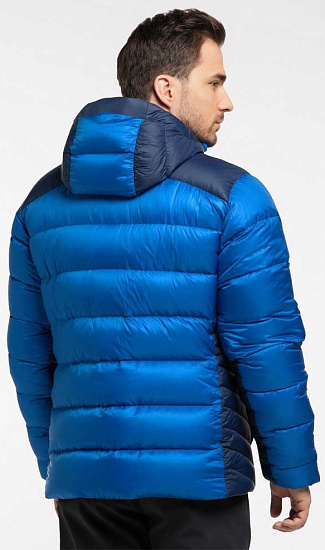 Куртка мужская Haglofs Mojo Down Hood Storm Blue/Tarn Blue - Фото 4 большая