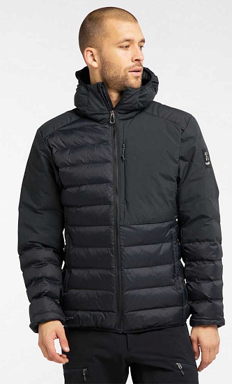 Куртка мужская Haglofs Dala Mimic Hood True Black - Фото 3 большая