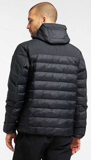 Куртка мужская Haglofs Dala Mimic Hood True Black - Фото 4 большая