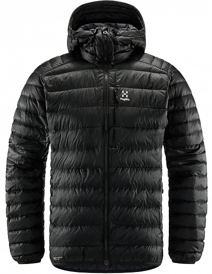 Куртка мужская Haglofs Roc Down Hood True Black - Фото 1 большая