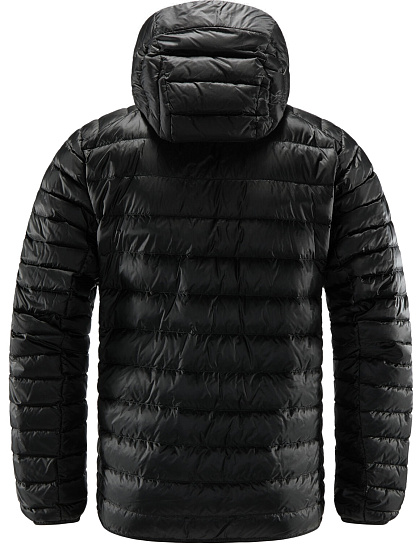 Куртка мужская Haglofs Roc Down Hood True Black - Фото 2 большая