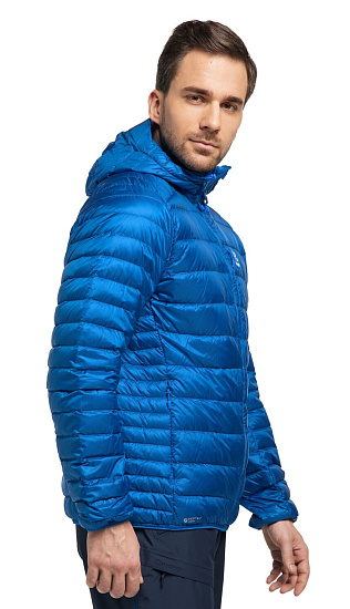Куртка мужская Haglofs Roc Down Hood Storm Blue - Фото 5 большая