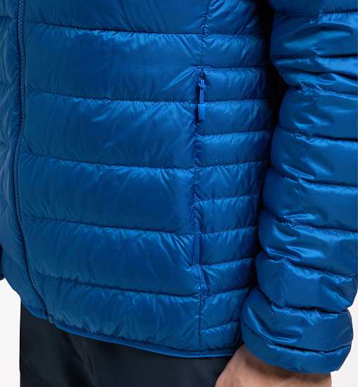 Куртка мужская Haglofs Roc Down Hood Storm Blue - Фото 9 большая