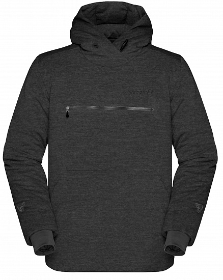 Куртка мужская Norrona Roldal Thermo100 Hood Caviar - Фото 1 большая