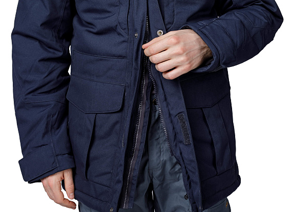 Куртка мужская Fjallraven Yupik Parka Dark Navy - Фото 5 большая