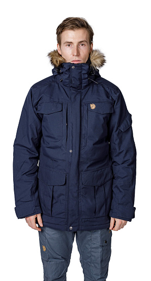 Куртка мужская Fjallraven Yupik Parka Dark Navy - Фото 6 большая