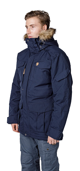 Куртка мужская Fjallraven Yupik Parka Dark Navy - Фото 7 большая