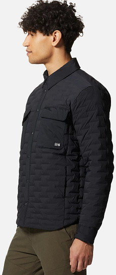 Куртка мужская Mountain Hardwear Stretchdown Черный - Фото 4 большая