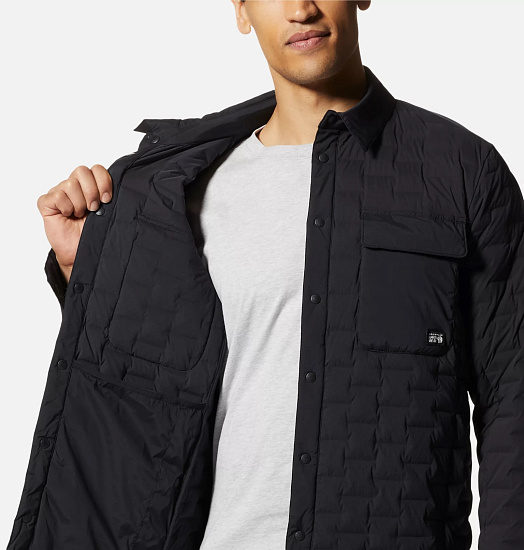 Куртка мужская Mountain Hardwear Stretchdown Черный - Фото 7 большая
