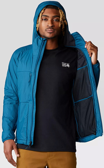 Куртка мужская Mountain Hardwear Kor AirShell Темно-Синий - Фото 6 большая