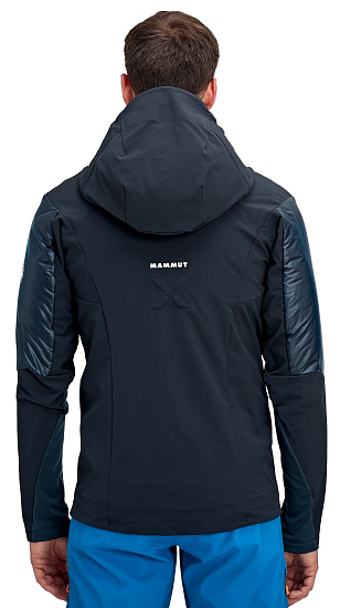 Куртка мужская Mammut Eisfeld SO Hybrid Hooded Night - Фото 3 большая