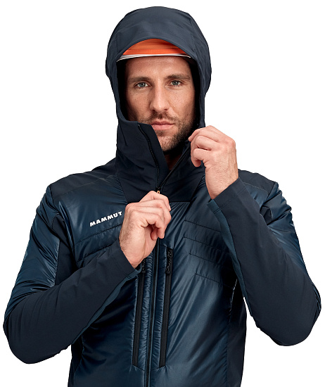 Куртка мужская Mammut Eisfeld SO Hybrid Hooded Night - Фото 5 большая
