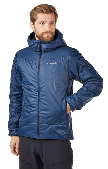 Куртка мужская Norrona Falketind Thermo60 Hood Indigo Night - Фото 4 большая