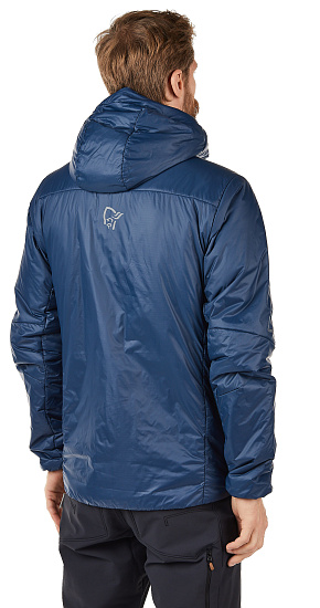 Куртка мужская Norrona Falketind Thermo60 Hood Indigo Night - Фото 5 большая