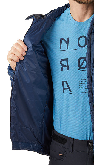 Куртка мужская Norrona Falketind Thermo60 Hood Indigo Night - Фото 6 большая