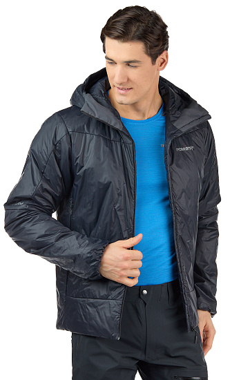 Куртка мужская Norrona Falketind Thermo60 Hood Caviar - Фото 2 большая