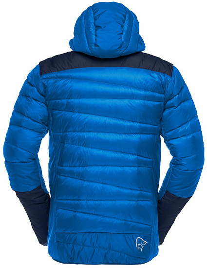 Куртка мужская Norrona Falketind Down750 Hood Olympian Blue - Фото 2 большая