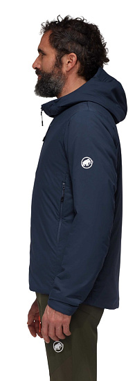 Куртка мужская Mammut Rime IN Flex Hooded Marine - Фото 4 большая