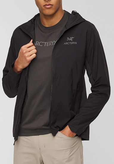 Куртка мужская Arcteryx Atom SL Hoody Black - Фото 2 большая
