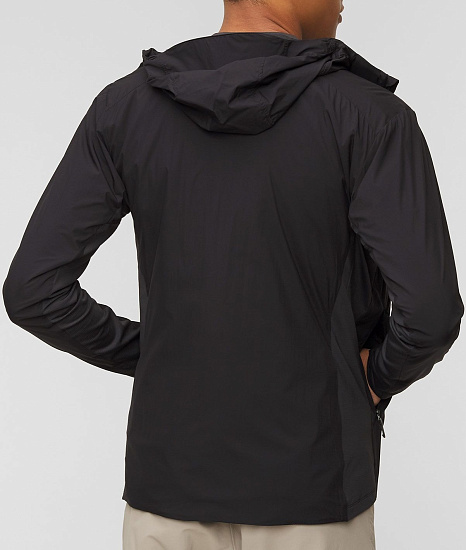 Куртка мужская Arcteryx Atom SL Hoody Black - Фото 5 большая