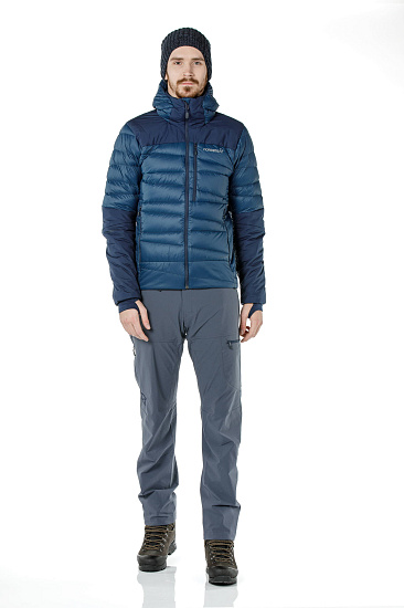 Куртка мужская Norrona Falketind Down Hood  Indigo Night - Фото 5 большая